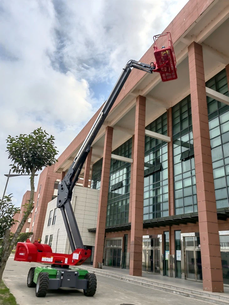 Electric Telescopic Boom Lift HT220JE Lithium Or Lead Acid AGM